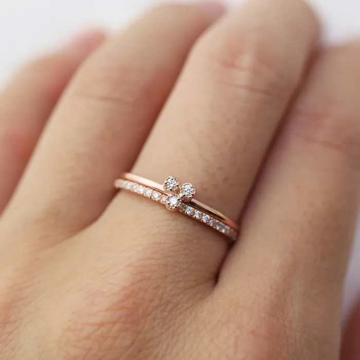 Dahlia Trio Diamond Ring Envero Jewelry Rings Dahlia Trio Diamond Ring Envero Jewelry Rings
