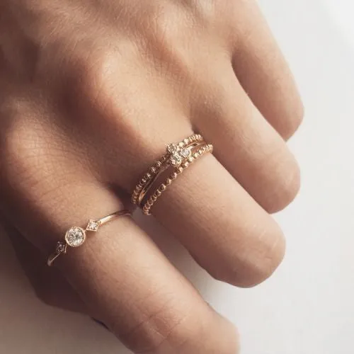 Dahlia Trio Diamond Ring Envero Jewelry Rings Dahlia Trio Diamond Ring Envero Jewelry Rings