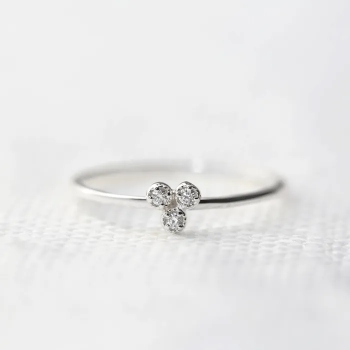 Dahlia Trio Diamond Ring Envero Jewelry Rings Dahlia Trio Diamond Ring Envero Jewelry Rings