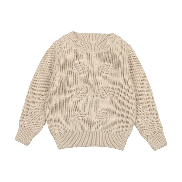Earrings Analogie Chunky Knit Sweater Natural Analogie
