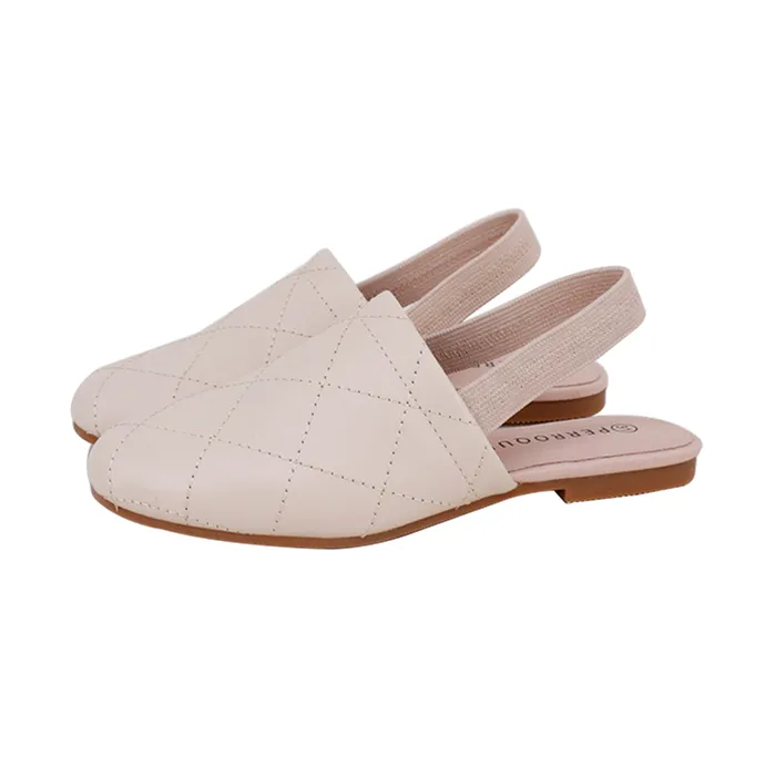 Earrings Perroquet Quilted Leather Sling Backs Pink Perroquet Shoes