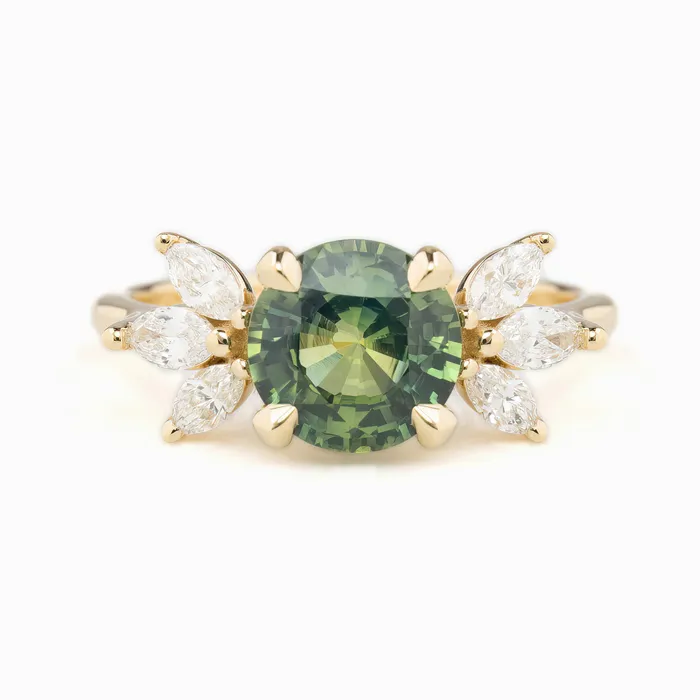 Envero Jewelry Rings Nova Ring 203ct Parti Blue Green Madagascar Sapphire Unheated 14K Yellow Gold One of a kind Envero Jewelry Rings Nova Ring 203ct Parti Blue Green Madagascar Sapphire Unheated 14K Yellow Gold One of a kind