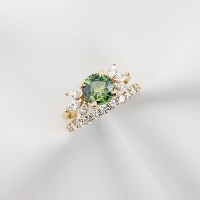 Envero Jewelry Rings Nova Ring 203ct Parti Blue Green Madagascar Sapphire Unheated 14K Yellow Gold One of a kind Envero Jewelry Rings Nova Ring 203ct Parti Blue Green Madagascar Sapphire Unheated 14K Yellow Gold One of a kind