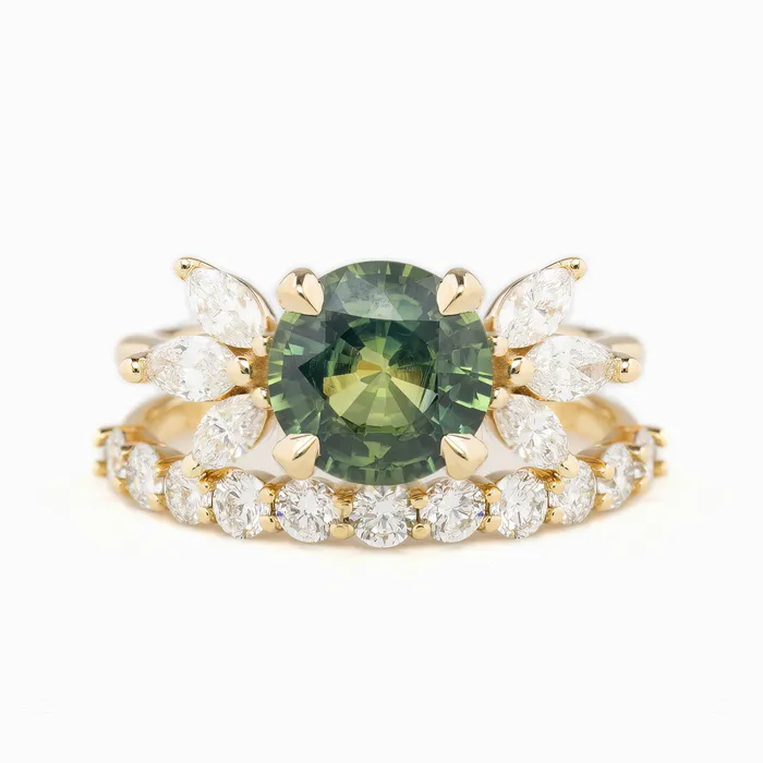 Envero Jewelry Rings Nova Ring 203ct Parti Blue Green Madagascar Sapphire Unheated 14K Yellow Gold One of a kind Envero Jewelry Rings Nova Ring 203ct Parti Blue Green Madagascar Sapphire Unheated 14K Yellow Gold One of a kind