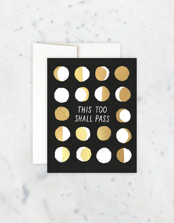 Idlewild Co Necklaces This Too Shall Pass Moon Phases Card