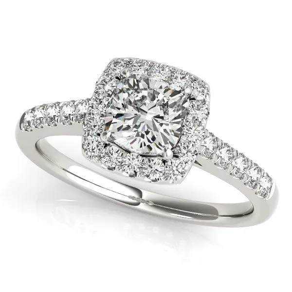 mayamila Rings 14K White Gold Square Outer Shape Round Diamond Engagement Ring 34 ct tw mayamila Rings 14K White Gold Square Outer Shape Round Diamond Engagement Ring 34 ct tw