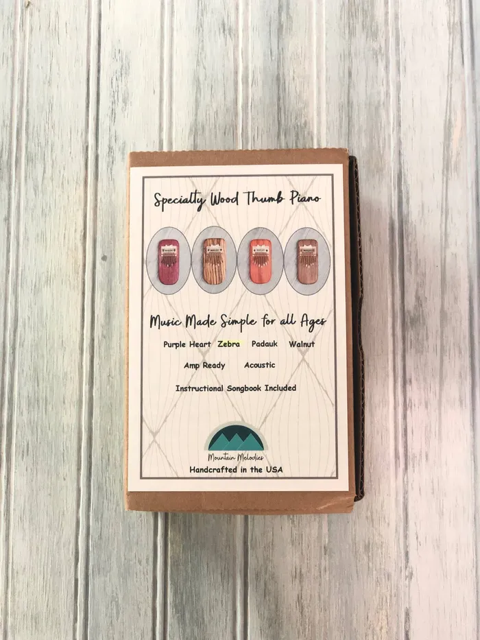 Mountain Melodies Manufacturing Inc Mahogany Thumb Piano Earrings