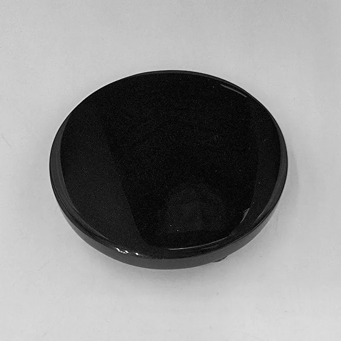 Oceanic Linkways Rings Scrying Mirror Plaque Black Obsidian 4 inch