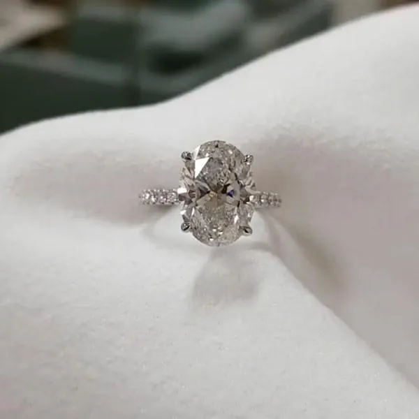 Rings shineofdiamond Oval Cut 925 Sterling Silver Engagement Ring Rings shineofdiamond Oval Cut 925 Sterling Silver Engagement Ring