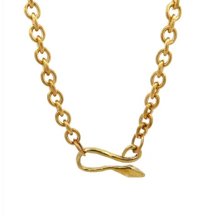 Serpent Hook Chain Necklace MarMar Jewels Boutique Necklaces