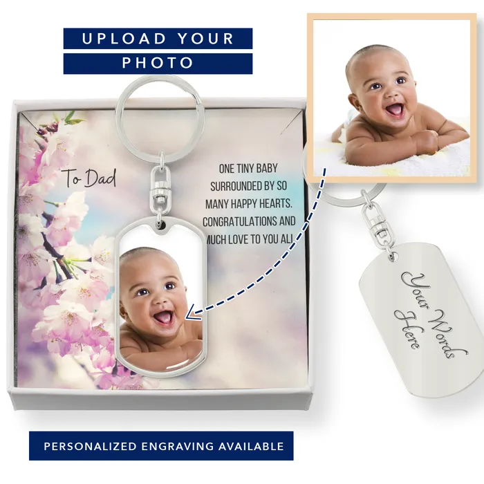 ShineOn Fulfillment Photo Key Chain With Custom Card Necklaces