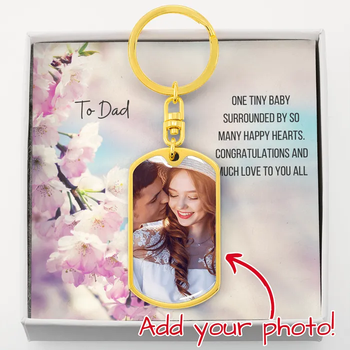 ShineOn Fulfillment Photo Key Chain With Custom Card Necklaces