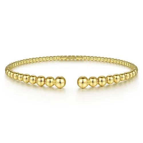 14K Yellow Gold Bujukan Open Bangle GABRIEL CO Bracelets