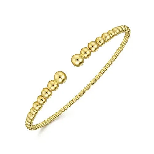 14K Yellow Gold Bujukan Open Bangle GABRIEL CO Bracelets