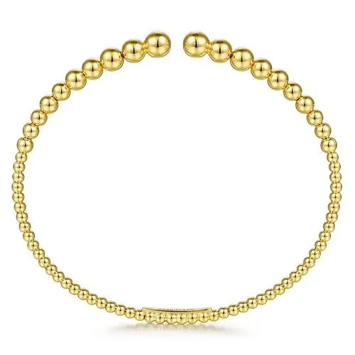 14K Yellow Gold Bujukan Open Bangle GABRIEL CO Bracelets
