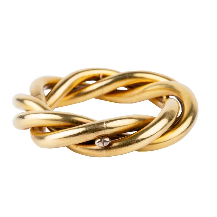 Bell Bird Antiques 19th Century Twist Bangle Bracelets