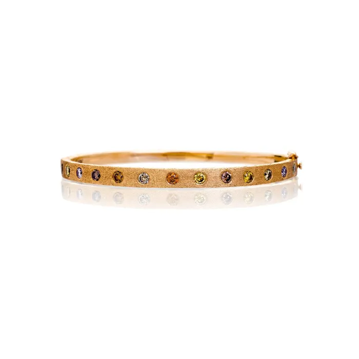 Bracelets Dunes MultiColor Diamond Wide Bangle Sethi Couture
