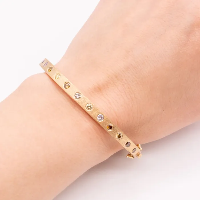 Bracelets Dunes MultiColor Diamond Wide Bangle Sethi Couture