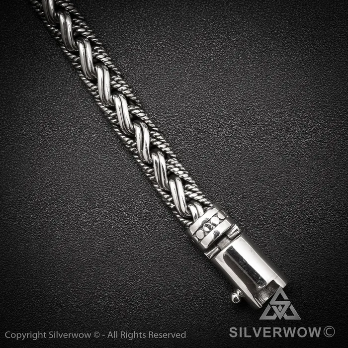 Buyan Rope Weave Bracelet x 10mm silverwow Bracelets