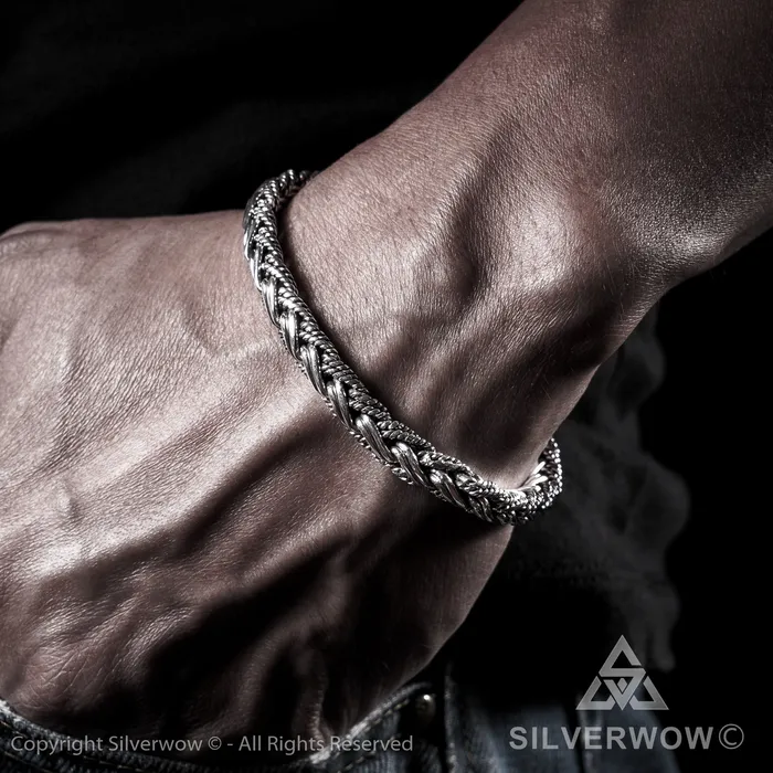 Buyan Rope Weave Bracelet x 10mm silverwow Bracelets