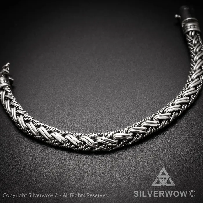 Buyan Rope Weave Bracelet x 10mm silverwow Bracelets