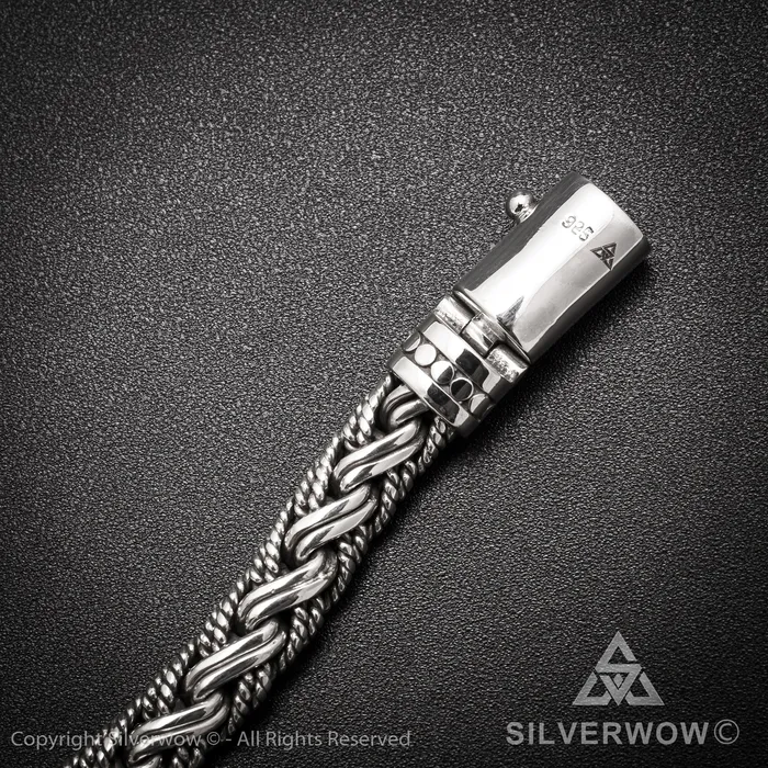 Buyan Rope Weave Bracelet x 10mm silverwow Bracelets