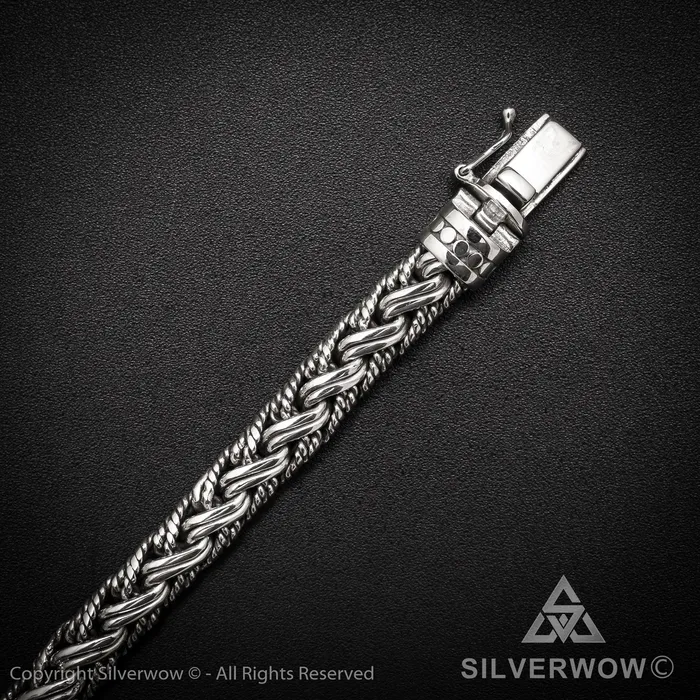 Buyan Rope Weave Bracelet x 10mm silverwow Bracelets