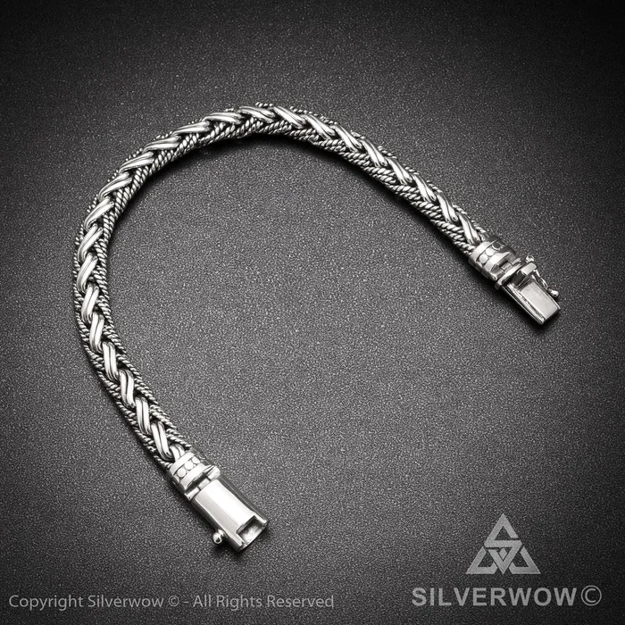 Buyan Rope Weave Bracelet x 10mm silverwow Bracelets