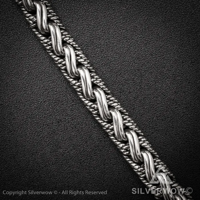 Buyan Rope Weave Bracelet x 10mm silverwow Bracelets