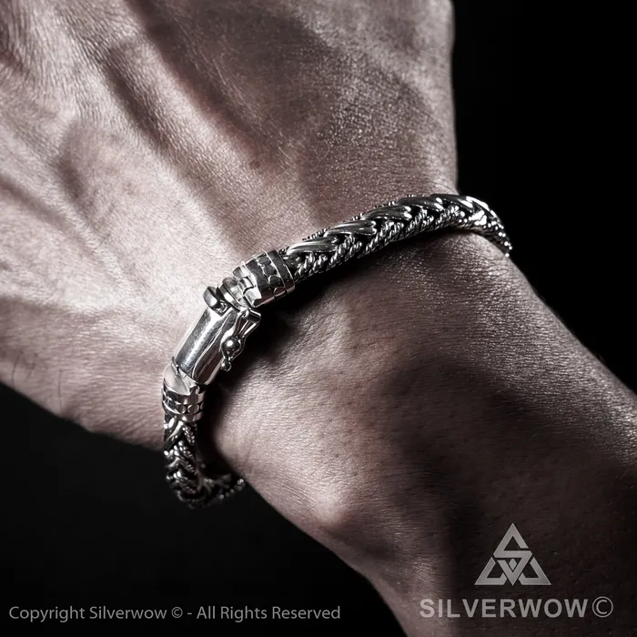 Buyan Rope Weave Bracelet x 10mm silverwow Bracelets