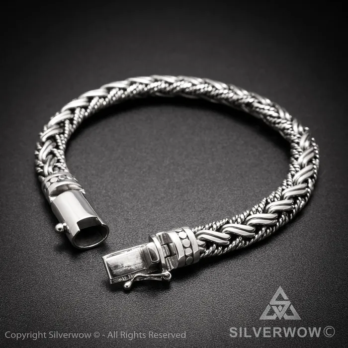 Buyan Rope Weave Bracelet x 10mm silverwow Bracelets