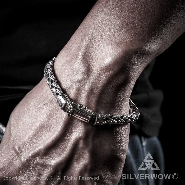 Buyan Rope Weave Bracelet x 10mm silverwow Bracelets
