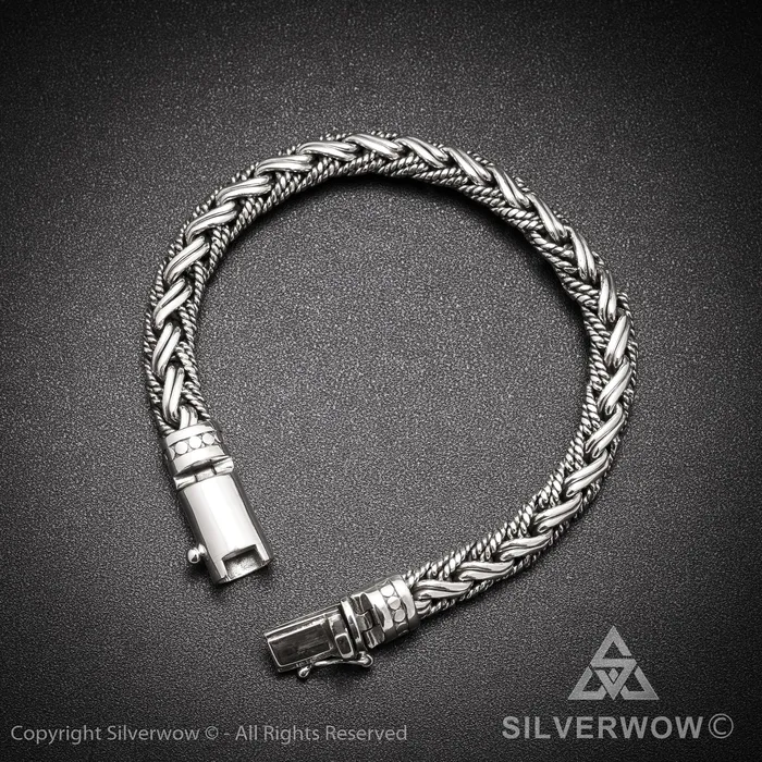 Buyan Rope Weave Bracelet x 10mm silverwow Bracelets