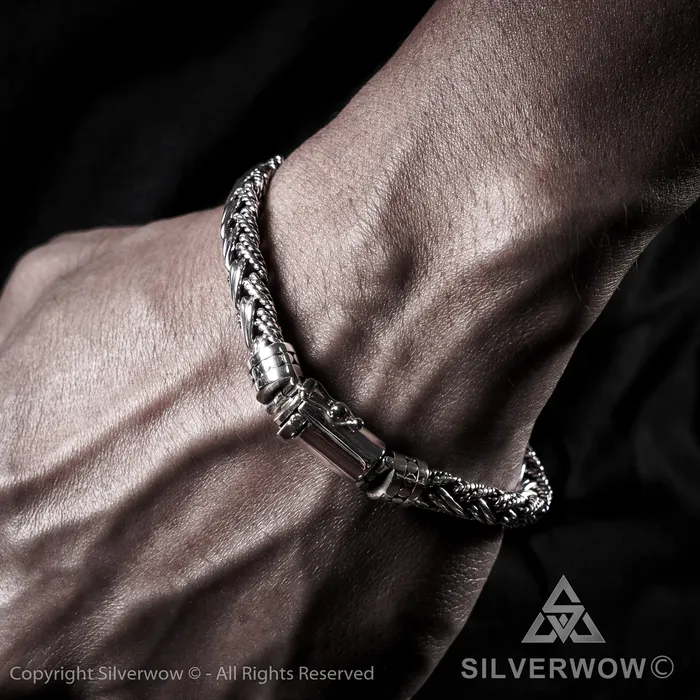 Buyan Rope Weave Bracelet x 10mm silverwow Bracelets