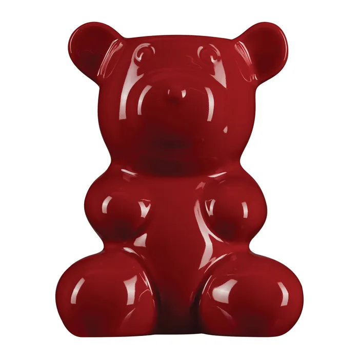 Crystal Haze Jewelry Rings Nostalgia Bear Vase Red