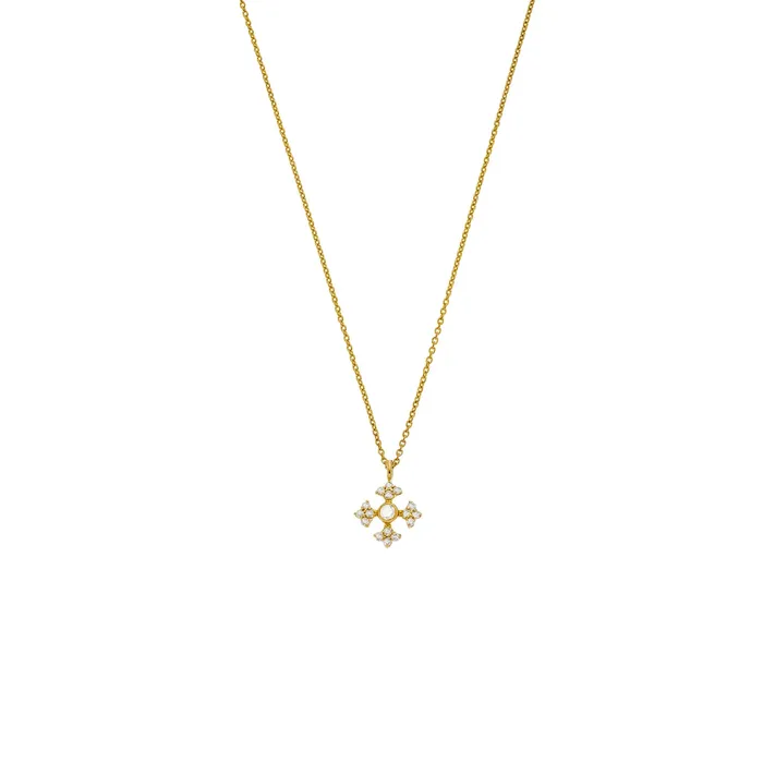Diamond Cross Necklace Sethi Couture Necklaces