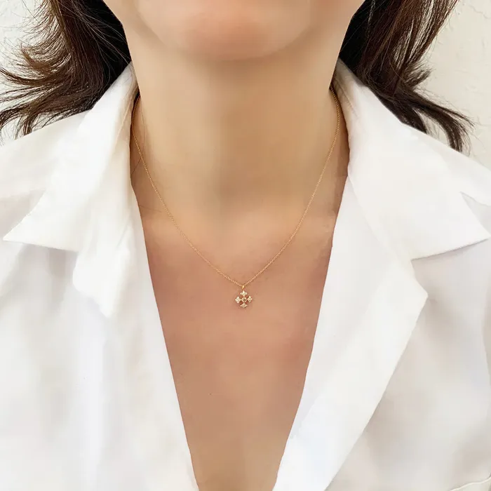 Diamond Cross Necklace Sethi Couture Necklaces