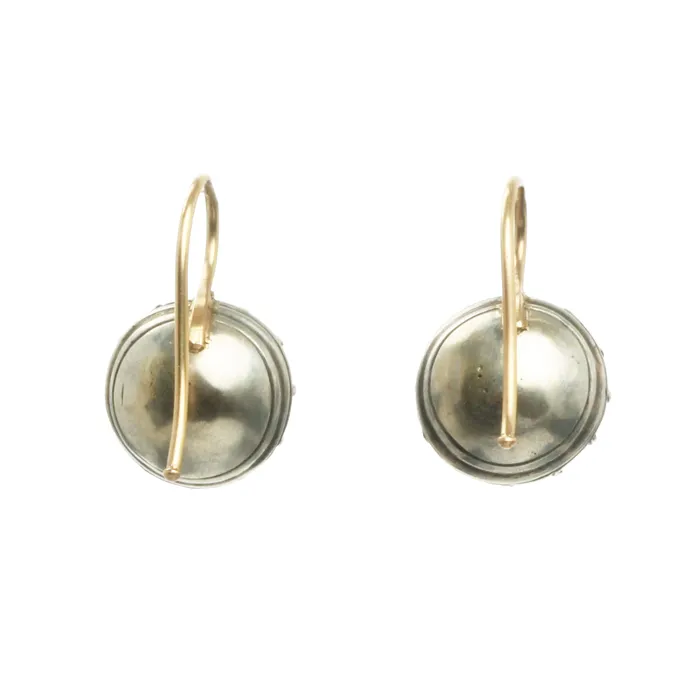 Earrings Bell Bird Antiques Georgian Round Paste Earrings
