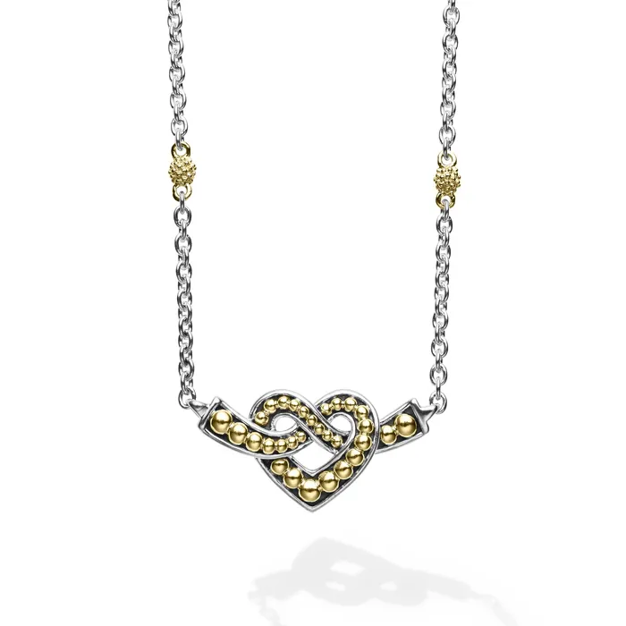 LAGOS Necklaces Beloved TwoTone Heart Chain Necklace