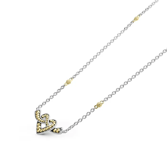 LAGOS Necklaces Beloved TwoTone Heart Chain Necklace