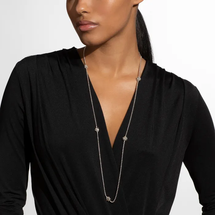 LAGOS Necklaces Love Knot Five Station TwoTone Love Knot Necklace