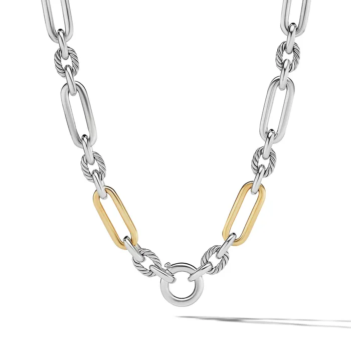 Lexington Chain Necklace in Sterling Silver with 18K Yellow Gold 98mm David Yurman Necklaces Lexington Chain Necklace in Sterling Silver with 18K Yellow Gold 98mm David Yurman Necklaces