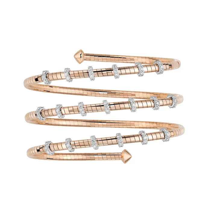 Mattia Cielo Bracelets Diamond Coil Bracelet 133tw