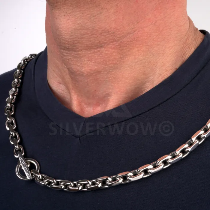 Necklaces SilverWow 8mm T Bar Toggle Necklace Necklaces SilverWow 8mm T Bar Toggle Necklace