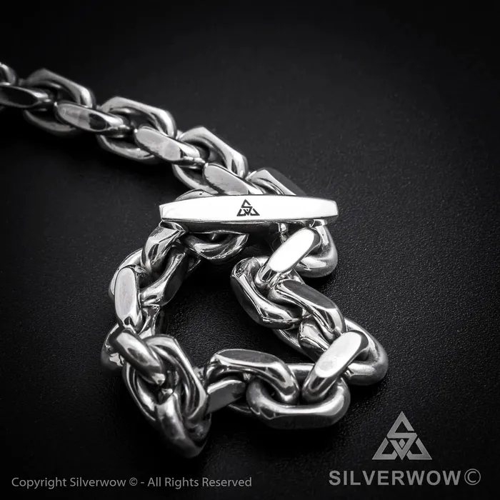 Necklaces SilverWow 8mm T Bar Toggle Necklace Necklaces SilverWow 8mm T Bar Toggle Necklace