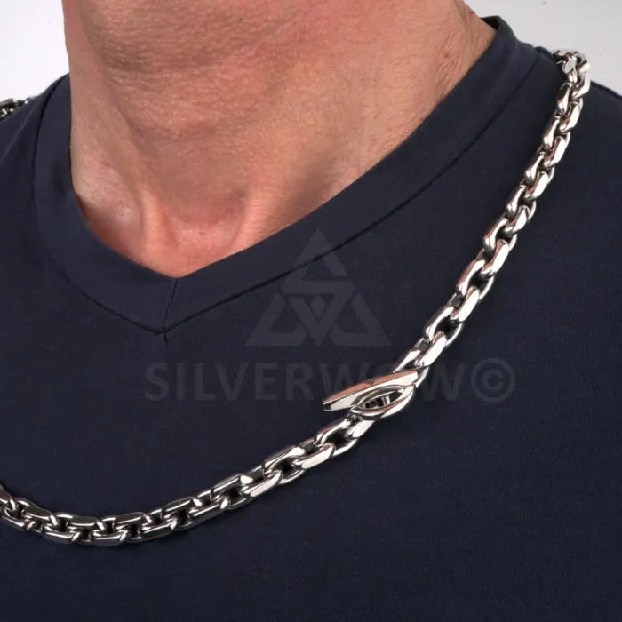 Necklaces SilverWow 8mm T Bar Toggle Necklace Necklaces SilverWow 8mm T Bar Toggle Necklace