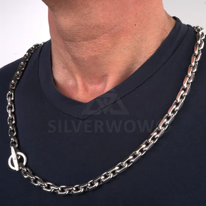 Necklaces SilverWow 8mm T Bar Toggle Necklace Necklaces SilverWow 8mm T Bar Toggle Necklace