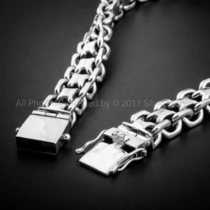 Necklaces silverwow Unique Heavy Necklace x 15mm KBB1