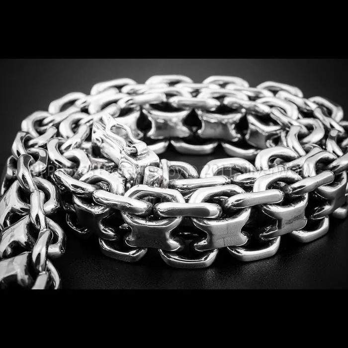 Necklaces silverwow Unique Heavy Necklace x 15mm KBB1