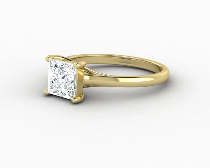 Rings Nora 10 Ct Solitaire Princess Cut Engagement Ring Sapheena Jewelry
